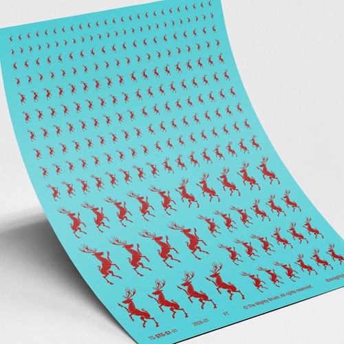 Heraldic stag waterslide - stag,