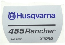 Genuine Husqvarna Chainsaw Starter housing STICKER LABEL for 455 Rancher