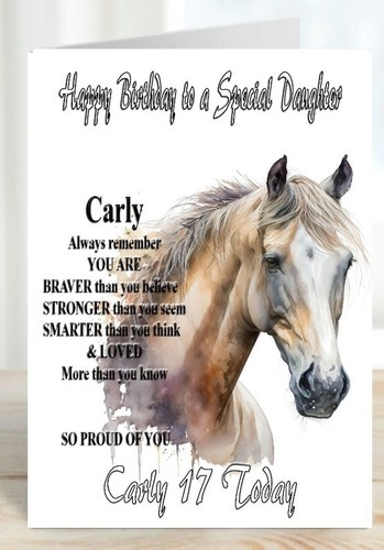 Personalised birthday card - personalised,