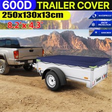 Blue 600D Trailer Cover With