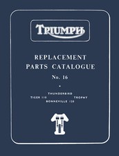 Triumph 650 Parts Book  Bonneville Tiger Trophy 6T  1959-1962 Preunit Motorcycle