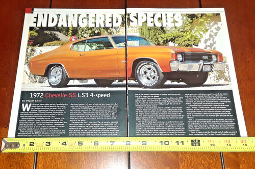 1972 chevelle ls3 original - ss,