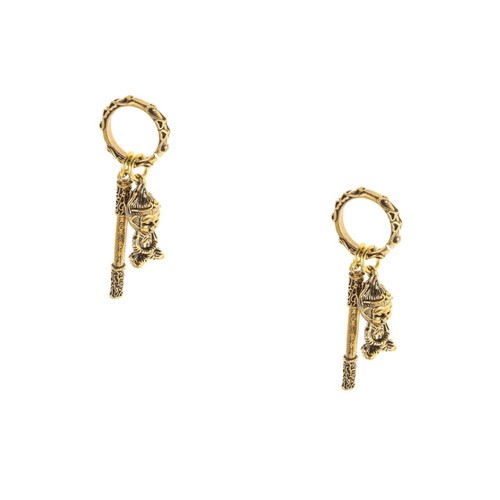 2pcs golden brass - golden,