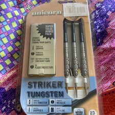 Unicorn Striker 23gram Tungsten Darts Ringed & Knurled new Old Stock