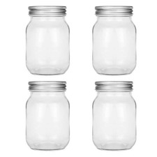 4pcs Glass Sealed Mason Jars