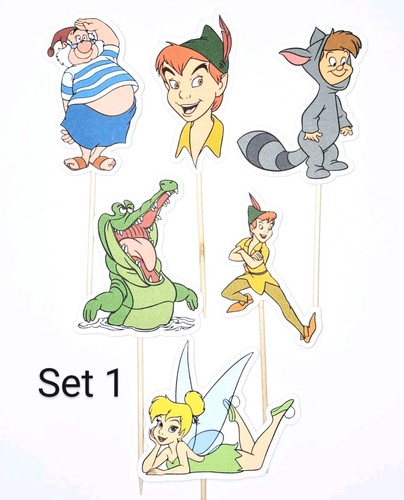 Peter pan cupcake toppers - pan,
