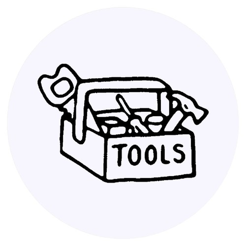 Tool box round stickers - 24,