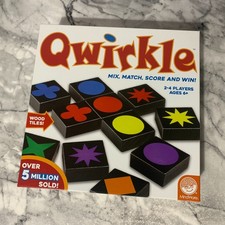 Mindware Qwirkle Family Board Game Wooden Tile Colours Shapes Family Fun