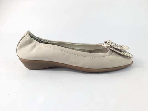 Tlc cream leather - slip, on