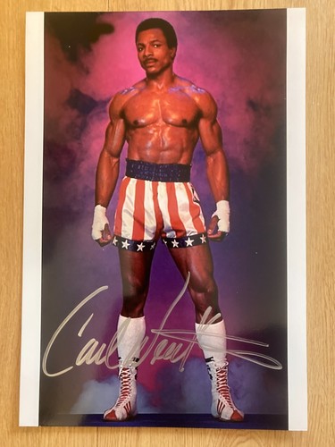 Carl weathers signed rocky - weathers,