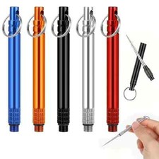 Retractable Toothpick Reusable Keychain Toothpick for Picnic Travel Camping