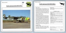 North American B-25J Mitchell - Medium Bomber - Warplanes Collectors Club Card