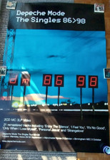 very rare DEPECHE MODE THE SINGLES TOUR 86-98 - XL original PROMO POSTER 1998