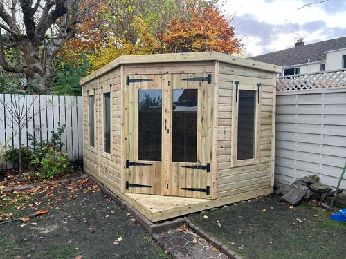 Garden shed corner summer - shed,