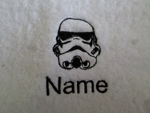 Hooded towel embroidered - towel, storm