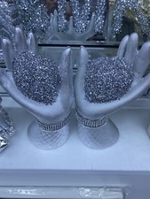 SILVER PAIR OF HEART IN HANDS