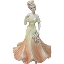 Coalport Bone China Gracious Lily Flower Ladies Figurine Canada Edition Rare