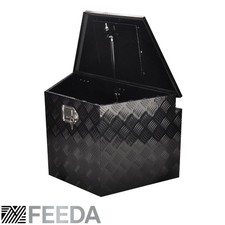 Black Aluminum Tongue Tool Box