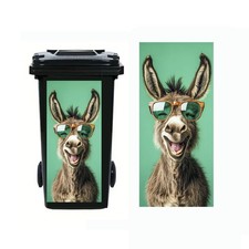 Donkey Dustbin Decal Raccoon