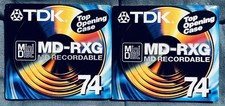 2 X TDK MINI DISC MD-RXG 74