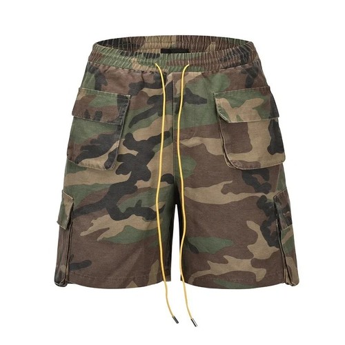 Men camouflage cargo - camouflage, shorts