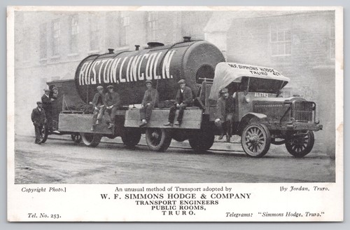 Old transport postcard ruston - old,