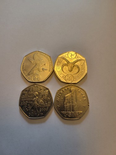Rare isle man 50p - isle,