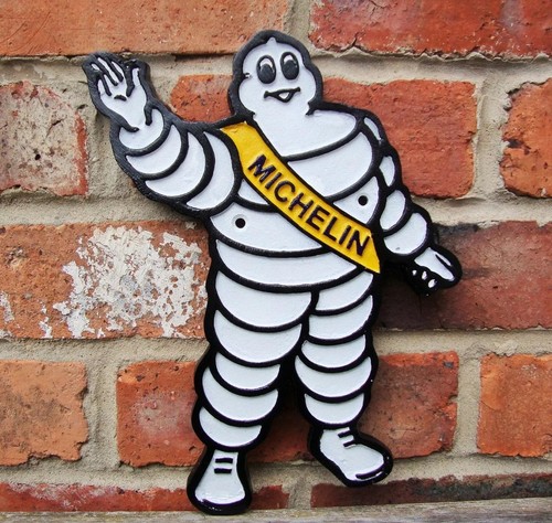 Michelin man cast sign - michelin,