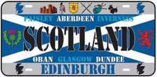 Scotland License Plate