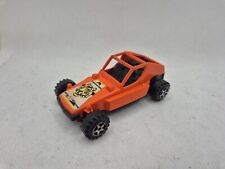Vintage 1980's Unbranded Diecast Metal 4" Orange Dune Buggy Sand Rail Vehicle