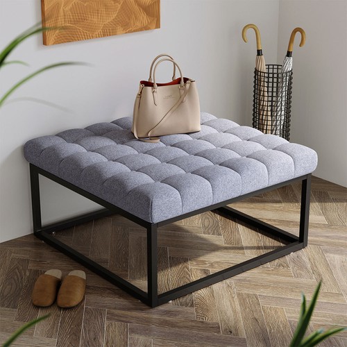 Square coffee table footstool - square,