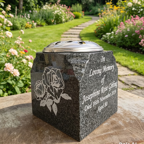 Personalised granite memorial - personalised,