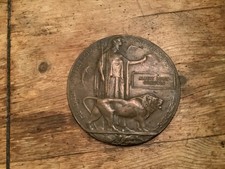 WW1 Death Penny Plaque.Albert