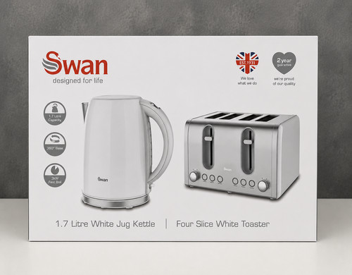 Swan kettle toaster - swan,