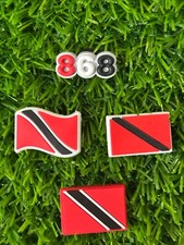 Trinidad Flag Croc Charms Jibbitz crocs Clogs Shoe Charms Party Favours, Gifts
