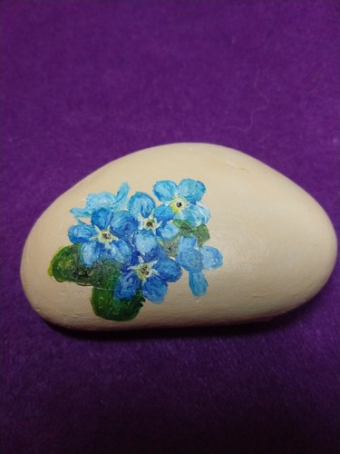 Pebbles hand painted forget - hand, me
