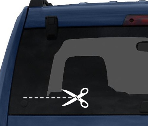 Scissor cut along - cut, dotted