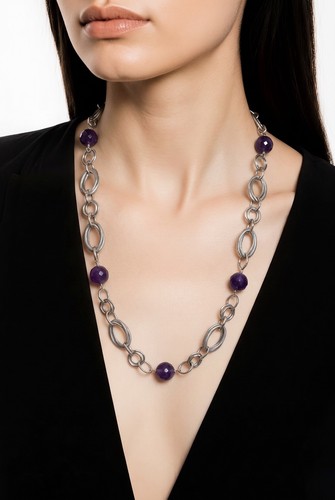 Statment necklace bracelet set - necklace,