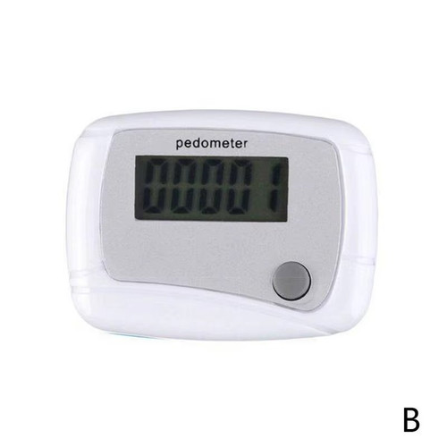 Lcd clip pedometer step - lcd, on