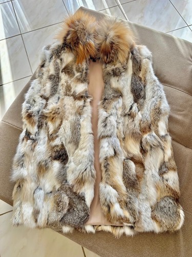 Real rabbit and fox fur - , vest