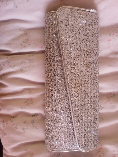 Quiz silver clutch bag - quiz,