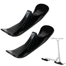 2PCS Ski for Scooter Snow Attachment Snowboard Conversion Kit Skiing