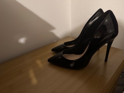 High heels black stilettos - high,