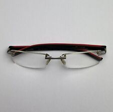 TAG Heuer Eyeglasses Glasses Frames Trends Black Red Silver Designer TH 8109 005