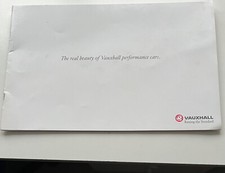 Vauxhall Performance Cars UK Market  - Car Sales Brochure - c. 1999/2000