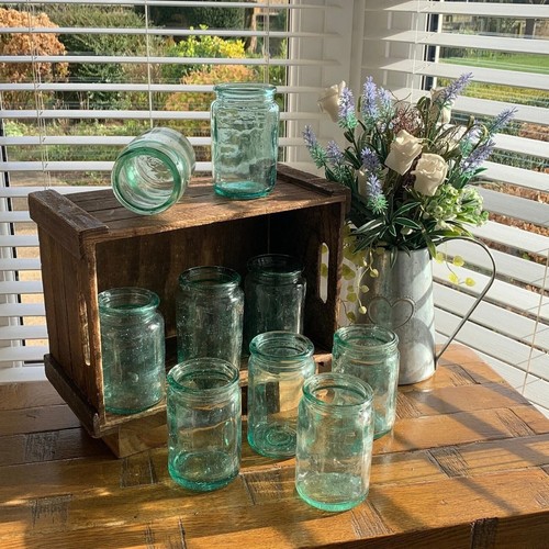 Vintage aqua jam preserve - vintage,
