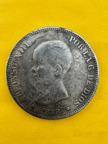 Spain coin pesetas 1888 - spain,