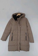 QVC Centigrade Longline Hooded Padded Winter Coat In Caramel Size Small QVC. 