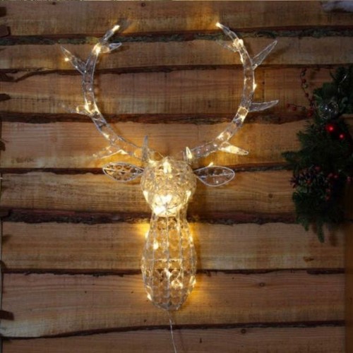 Christmas led jewelled stag - christmas,