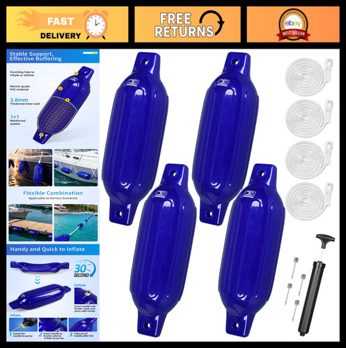 Inflatable boat fenders - inflatable, pack